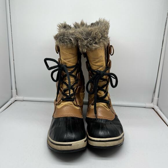 Sorel Boots Womens 7 Tofino II Tall Winter Snow Tan NL 2332 373 Faux Fur - Picture 5 of 10